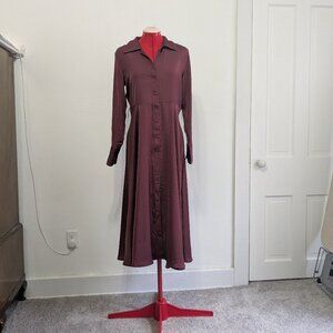 Banana Republic XS Maroon Charmeuse Dress